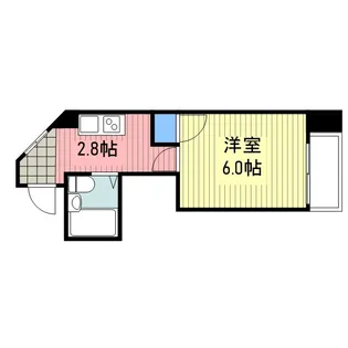 ハイツ福龍【402号室】の間取り