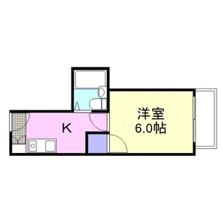 ハイツ福龍【4階】の間取り