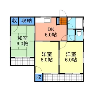 長和アパート【101号室】の間取り