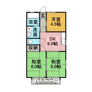池本ハイツ【201号室】の間取り