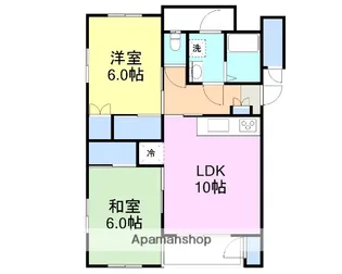 エスポアール【302号室】の間取り