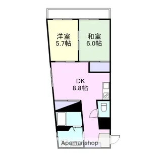 サンピアやまて【3階】の間取り