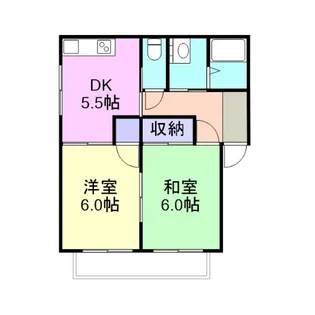 メゾンラメール【1階】の間取り