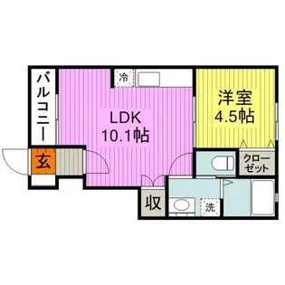 エトワール玖珂【1階】の間取り