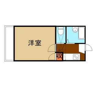 パティオス【203号室】の間取り