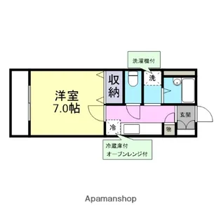 エフパルク21【403号室】の間取り
