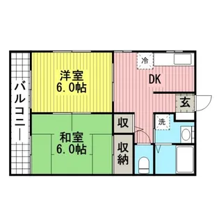 グランミュール【102号室】の間取り