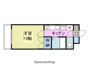 グランデール麻里布【5階】の間取り