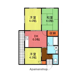 コーポ雅【1階】の間取り