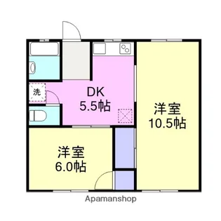 カーザメイセイ【1階】の間取り