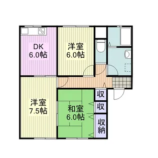 山口県岩国市元町4丁目【アパート】の間取り