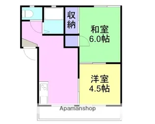 グランドハイツ【2階】の間取り