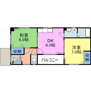 リバーサイドS【102号室】の間取り