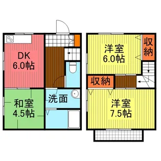 レジデンスKIRIN【1階】の間取り