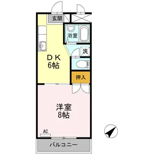 クレール静【209号室】の間取り