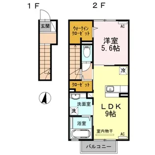 ツーム ベーレン【2階】の間取り