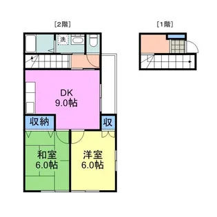 リブオンエイチ99【202号室】の間取り