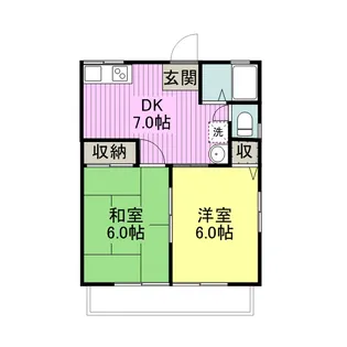 ピアふくなが【2階】の間取り