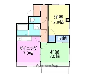 グランディールマツノ【302号室】の間取り