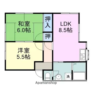 メゾン由宇【1階】の間取り