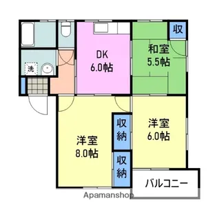 瀬戸海ブルーハイツ【1階】の間取り
