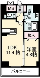 ヴィラシーンABE【3階】の間取り