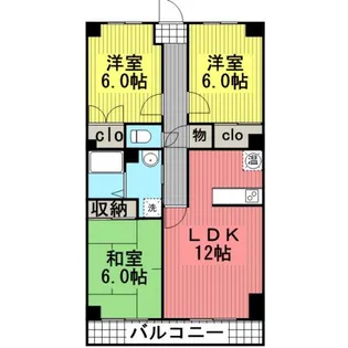 Kマンション【302号室】の間取り
