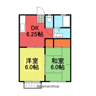 ベルヴィ五反田【202号室】の間取り