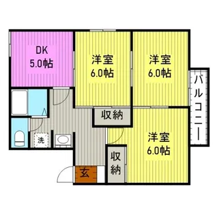 ハイツクラハシNo1【1階】の間取り