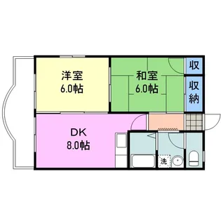 ウエストマンションシオイ【3階】の間取り