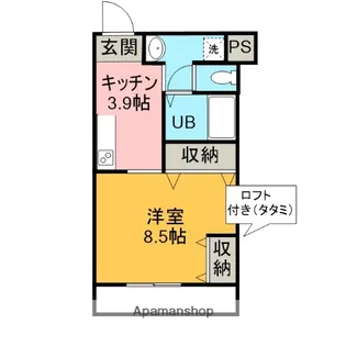 ベルテンポAGA【103号室】の間取り