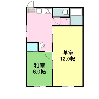 レインボーハイツ【2階】の間取り