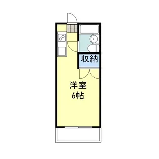 エクセリーヌ山手【204号室】の間取り