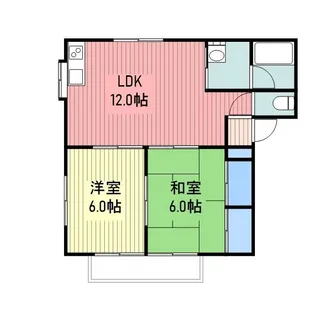パステルコート【2階】の間取り