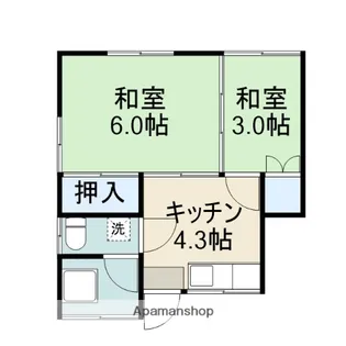 錦園荘【2階】の間取り