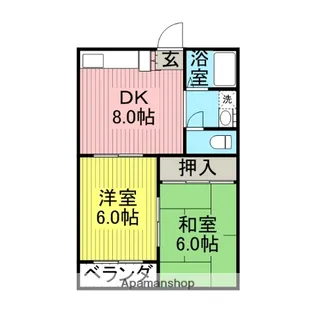 コーポ錦【2階】の間取り
