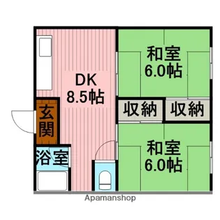 竹田ビル【2階】の間取り