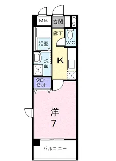 サンリット・平砂【402号室】の間取り