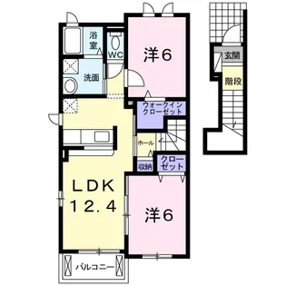 クレメントM・Ⅱ【2階】の間取り