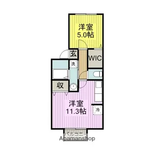 リーベスフロイライン【1階】の間取り