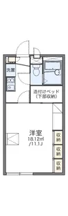 レオパレスしまた【207号室】の間取り