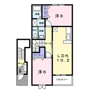 サンハウスヨシキC【2階】の間取り