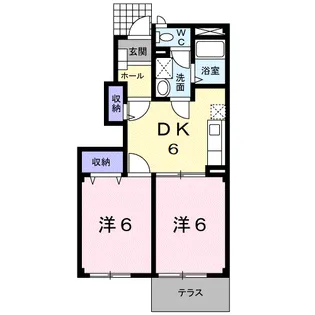 エクセレント ハイツ A【1階】の間取り