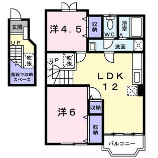 メゾンセレッソ Ⅱ【2階】の間取り