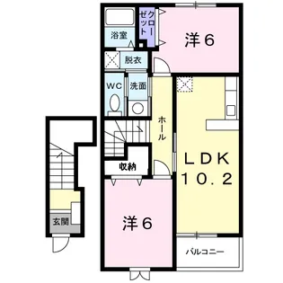 ガーデンプレイス大崎A【2階】の間取り