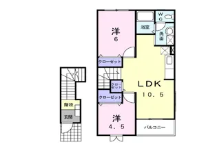 セイバリー・コートC【2階】の間取り