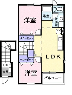 セイバリー・コートC【2階】の間取り