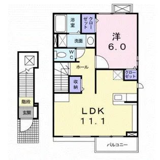 コリーヌ.M A【2階】の間取り