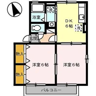 アルストロメリア【1階】の間取り