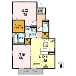 アビイ・ロード【1階】の間取り